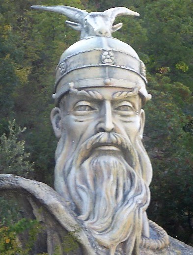 Denkmal des Nationalheldes Skanderbeg, bei Elbasan