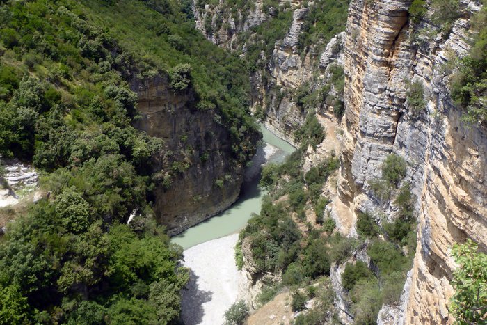 Die Canyons des Osum Flusses, Skrapar